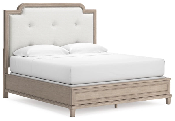 Jorlaina Queen Upholstered Panel Bed