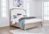 Jorlaina King Upholstered Panel Bed