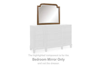 Jorlaina Dresser and Mirror;Brown