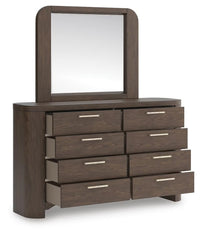 Neo Dresser and Mirror; Rich Brown