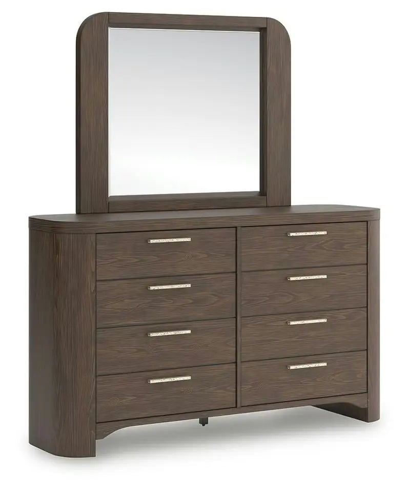 Neo Dresser and Mirror; Rich Brown