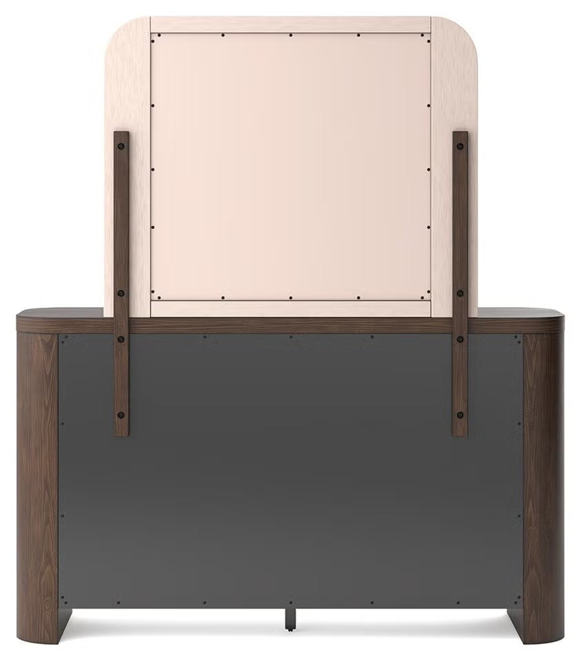 Neo Dresser and Mirror; Rich Brown