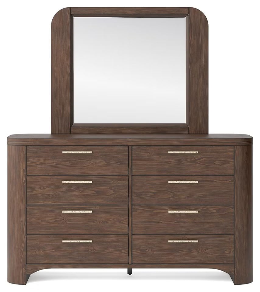 Neo Dresser and Mirror; Rich Brown