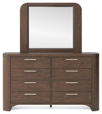 Neo Dresser and Mirror; Rich Brown