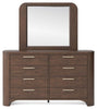 Neo Dresser and Mirror; Rich Brown