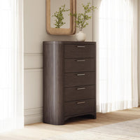 Neo Five Drawer Chest;Rich Brown
