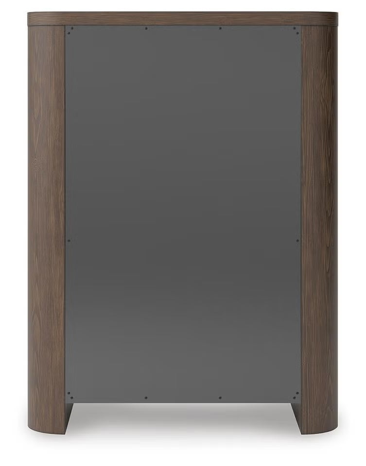 Neo Five Drawer Chest;Rich Brown