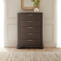 Neo Five Drawer Chest;Rich Brown