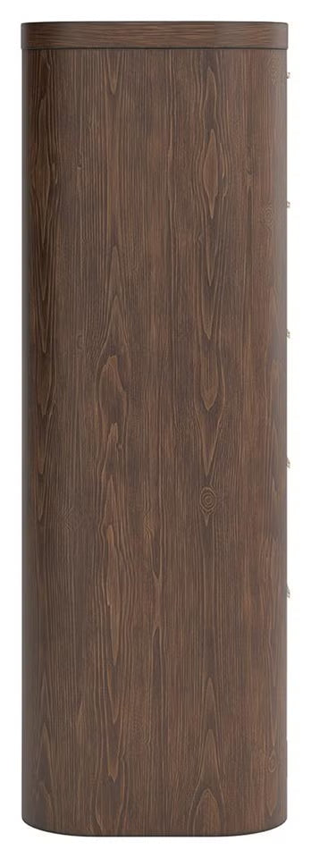 Neo Five Drawer Chest;Rich Brown