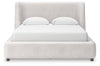 Neo King Upholstered Bed;Rich Brown
