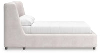 Neo Queen Upholstered Bed;Soft Gray