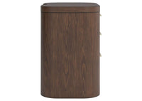 Neo Three Drawer Night Stand;Rich Brown