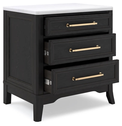 Welltern 3 Drawer Nightstand