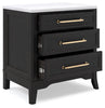 Welltern 3 Drawer Nightstand