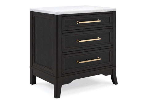 Welltern 3 Drawer Nightstand