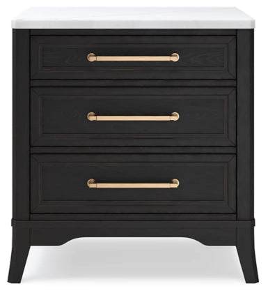 Welltern 3 Drawer Nightstand