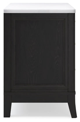 Welltern 3 Drawer Nightstand