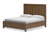 Cabalynn King Panel Bed with 4 Storage Drawers