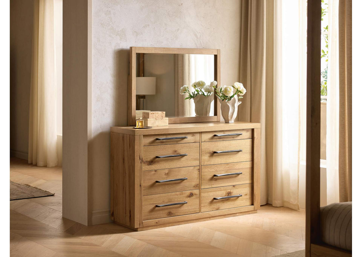 Bracken Dresser and Mirror;Brown