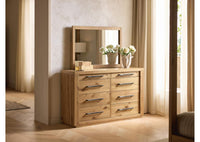 Bracken Dresser and Mirror;Brown
