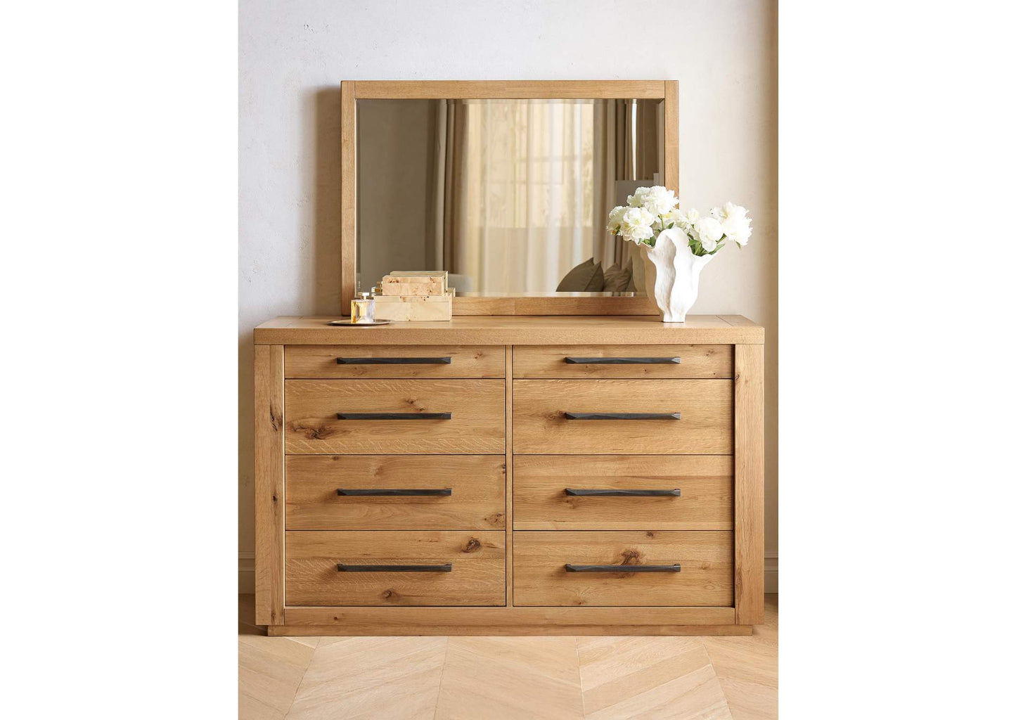 Bracken Dresser and Mirror;Brown