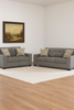Storrow Sofa and Loveseat; Iron