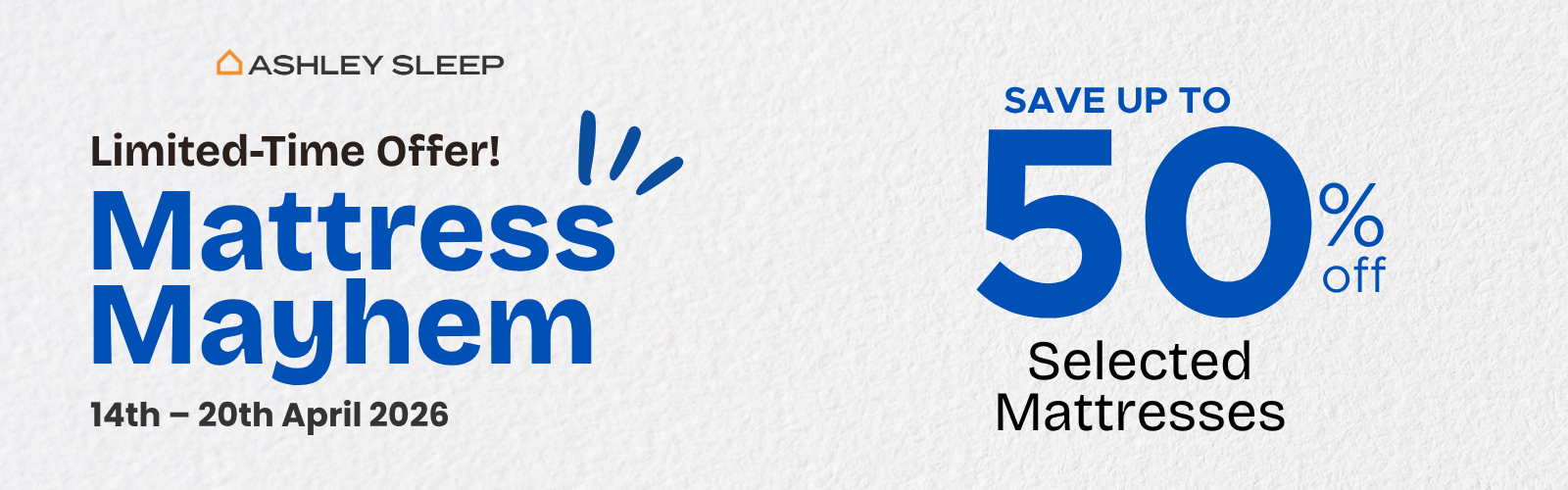 Mattress Mayhem 50% OFF