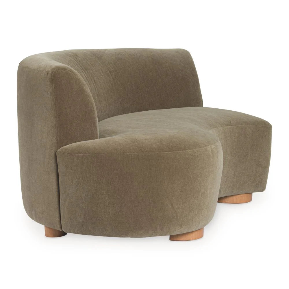 LaraRosa 3-Piece Sectional with Chaise;Sable
