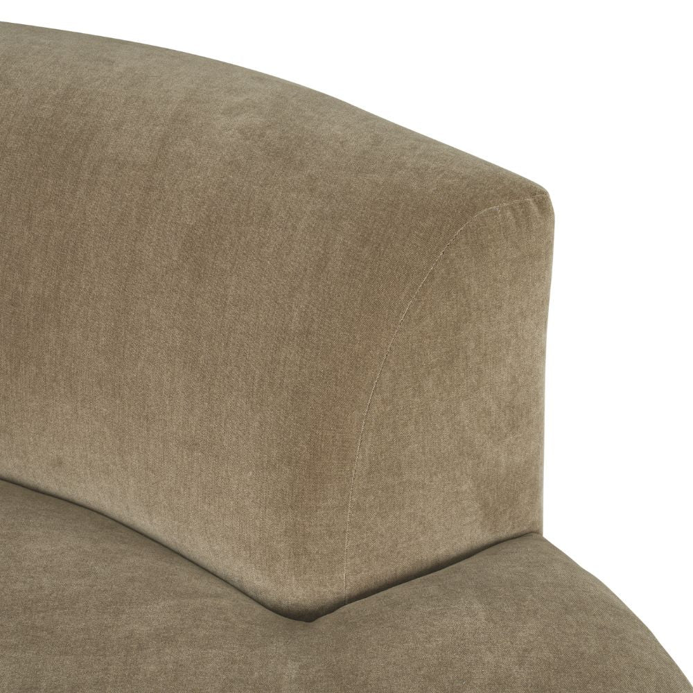 LaraRosa 3-Piece Sectional with Chaise;Sable