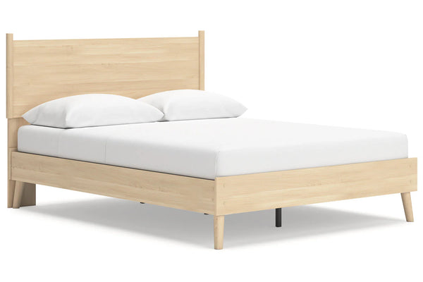 Cabinella Tan Queen Platform Bed;Tan