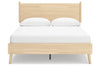 Cabinella Tan Queen Platform Bed;Tan
