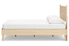 Cabinella Tan Queen Platform Bed;Tan