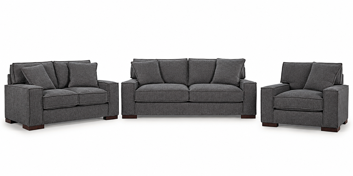 Norvaleen Sofa Set;Slate
