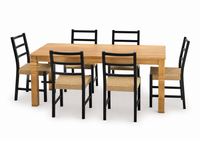 RISTOW DINING TABLE + ISANTI DINING CHAIR
