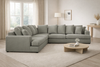 Monterra 2-Piece Sectional with Chaise;Smoke