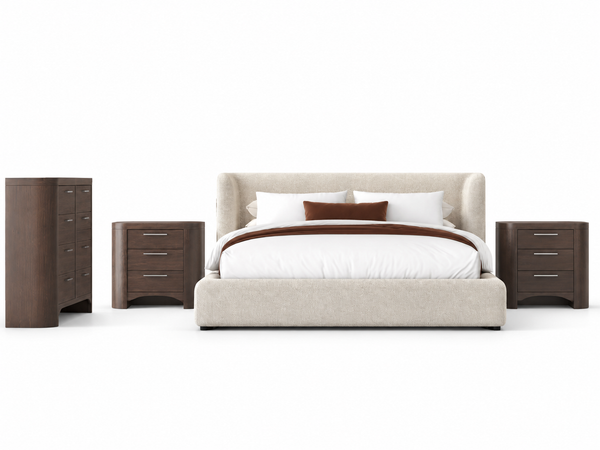 Neo Queen Bedroom Set;Rich Brown