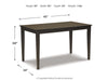 Kimonte Dining Table and 4 Chairs