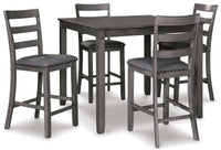 Bridson Counter Height Dining Table and Bar Stools (Set of 5) - Ashley Furniture - Brunei