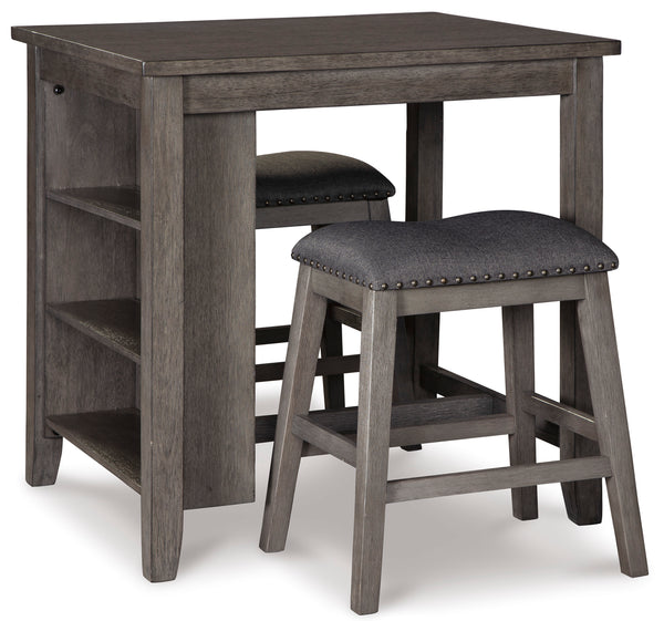 Caitbrook Counter Height Dining Table and Bar Stools (Set of 3) - Ashley Furniture - Brunei