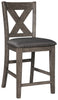 Caitbrook Counter Height Upholstered Bar Stool (Set of Two)