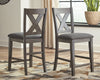 Caitbrook Counter Height Upholstered Bar Stool (Set of Two)