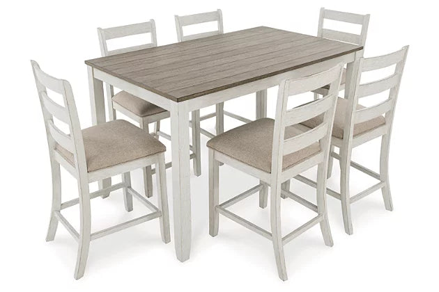 Skempton Counter Height Dining Table and Bar Stools (Set of 7) - Ashley Furniture - Brunei