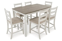 Skempton Counter Height Dining Table and Bar Stools (Set of 7) - Ashley Furniture - Brunei