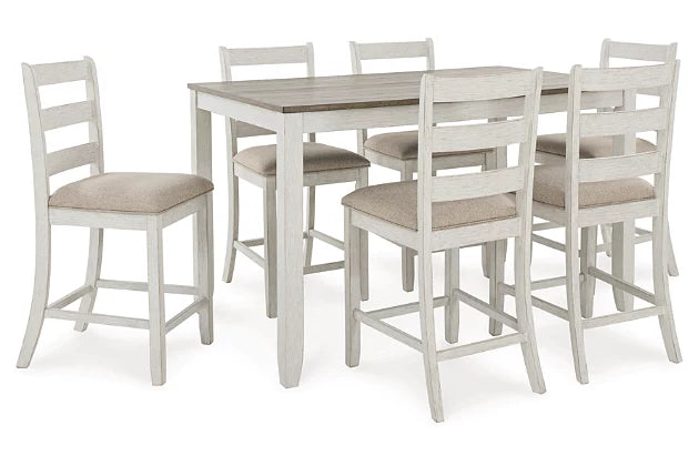 Skempton Counter Height Dining Table and Bar Stools (Set of 7) - Ashley Furniture - Brunei