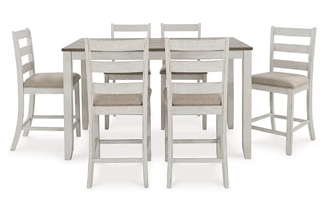 Skempton Counter Height Dining Table and Bar Stools (Set of 7) - Ashley Furniture - Brunei