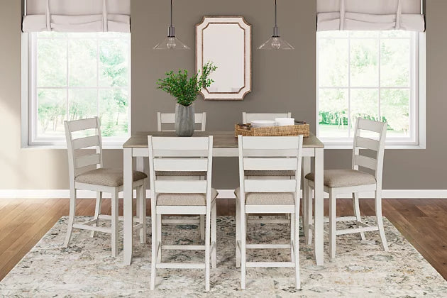 Skempton Counter Height Dining Table and Bar Stools (Set of 7) - Ashley Furniture - Brunei