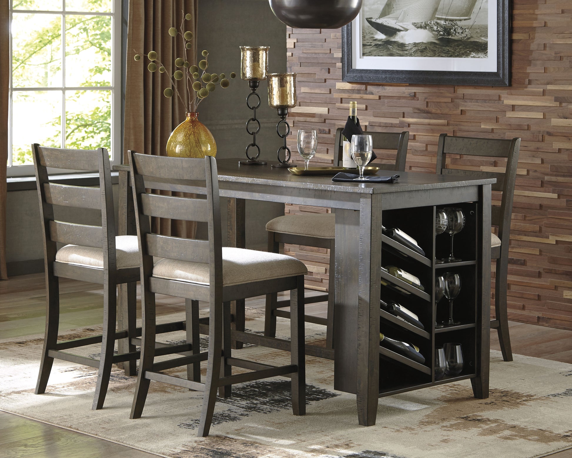 Rokane Counter Height Dining Table - Ashley Furniture - Brunei