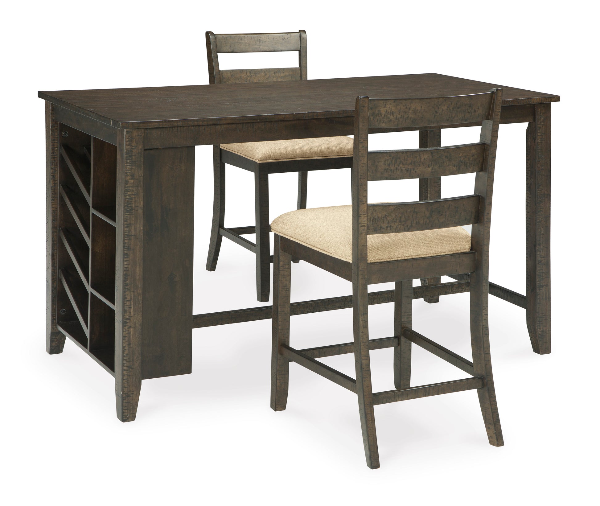 Rokane Counter Height Dining Table with 2 Barstools - Ashley Furniture - Brunei