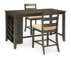 Rokane Counter Height Dining Table with 2 Barstools