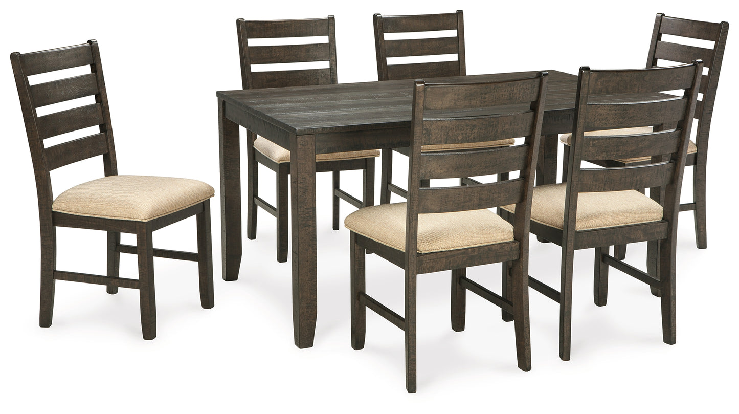 Rokane Dining Table and Chairs (Set of 7) - Ashley Furniture - Brunei
